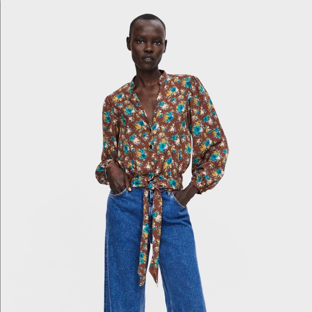 Zara floral top